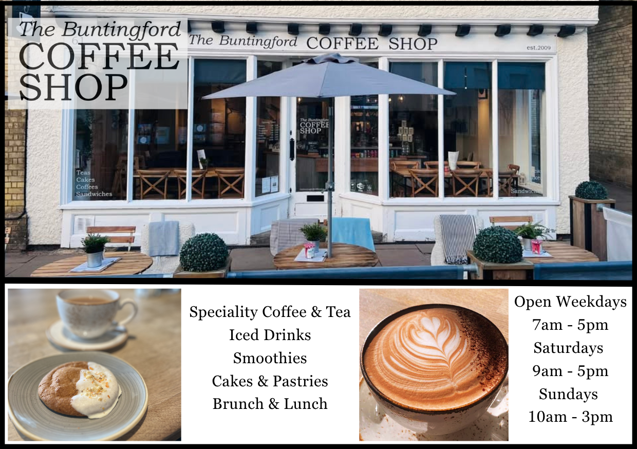 The Buntingford Coffee Shop A7 Ad